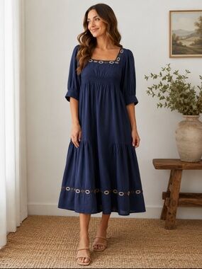 Shoshanna Silk Midi Dress size 2